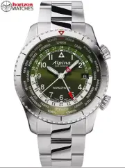 Alpina - Alpiner, GMT Stainless Steel Men's Quartz Watch - AL-255GR4S26B