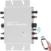 Solar Grid Inverter, Outdoor Ip65 Waterproof Smart Micro Inverter, Durable Reliable Solar Safe Solar Inverter for Solar Power System for Solar Power Generation Equipment