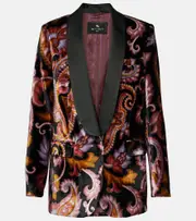 [Etro] Etro Paisley velvet blazer AU 6 multicoloured