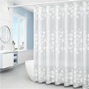 Bathroom Shower Curtain Waterproof Perforated-Free Soft Delicate Thickened Shading Environmentally Friendly Partition Curtains, W180CMxH200CM