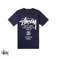 在飛比找蝦皮商城優惠-Stussy World Tour 藍 短袖T恤 短T 基本