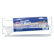 Grayline White Double Shelf Spice Rack 40506 Grayline 40506 030786005067 Steel