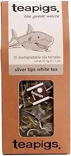 Teapigs Silver Tips White Tea Bags Made With Whole Leaves (1 Pack of 15 Tea Bags)