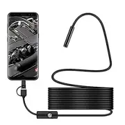USB Snake Inspection Camera, 2.0 MP IP67 Waterproof USB C Borescope, Type-C S...