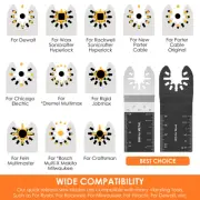 6Pcs Oscillating Saw Blade Kit Oscillating Tool Blade Precise Titanium biTTx