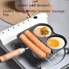 Cast Iron Pancake Pan Wooden Handle Egg Burger Mold Egg Pancake Maker Kitchen