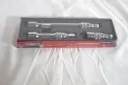 Snap-On 303SXWKL 3 pc 1/2" Drive Locking Wobble Extension Set