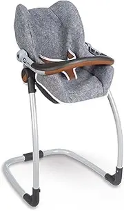 Smoby - Comfort Baby - Grey Siege + High Chair 3 in 1 - for Pot & Dolls - Balantelle Function