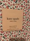 Kate Spade Floral Flat Sheet Set Pink On White 100% Cotton Percale NEW