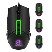 1PCS S400 3200dpi Adjustable USB Wired LED Backlit Gaming Mouse