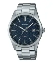 Casio Enticer Analog Stainless Steel Blue Dial Quartz MTP-VD03D-2A WR Mens Watch