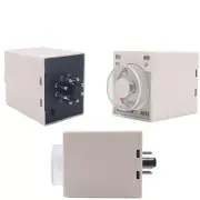 Time Relay AH3-3 Timer Power-on Delay Module 1S -6Min AC220V Mini With / no Base