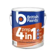British Paints White 4L Water Based 4 In 1 Prep Primer Sealer Undercoat