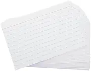 FUNOMOCYA 200pcs Lined Note Cards: Horizontal Thick Index Cards Ruled Index Flashcards for Studying Office Classroom Notes List Exams Presentations