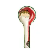 Old St. Nick Spoon Rest, 10.5" Multi-Color Ceramic Cooking/Serving Utensil Tr...