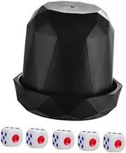 Yardwe 1 Set Creative Quiet Dice for Parties Includes Dice Unique Cup for Fun Games at Ktv Bars and Gatherings for Board Game Lovers and Social Events