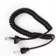 8 Pin Replacement Microphone Cable Coiled Cord for Kenwood Mobile TK-763/763G