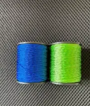 Two Oboe Reed Thread in Dark Royel Blue and Lime Green