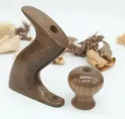 Hand Made Walnut Stanley Plane Tote & Knob For No 5, 605 and up with Low Knob