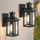 2 Pack Motion Sensor Outdoor Wall Lights, Dusk to Dawn Porch Lights with 3 Ad...