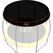 Kahuna 12ft Trampoline Roof Shade Cover Removable Outdoor UV Protection for 8 Pole