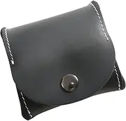 [Ipetboom] Men Retro Mini Coin Pouch Fashionable Leather Coin Organizer Compact Change Holder for Daily Use for School Work Shopping Durable Easy to Clean Design