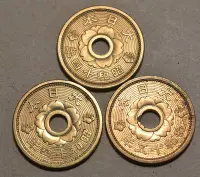 在飛比找Yahoo!奇摩拍賣優惠-[  pppp賣場 ]  大日本昭和十四年, 十五年 黃銅幣