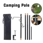 PORTABLE CAMPING FOLDING LAMP POLE OUTDOOR LAMP POST HANGING