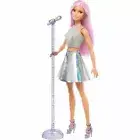 Mattel Barbie PopStar Career Doll With Microphone Light Purple Hair ship!