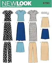 Newlook 6730 Misses' Sewing Pattern Sportswear Separates, Size S-M-L-XL