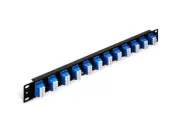 48 Fibers,24 Ports LC Quad 9/125 Single Mode Adapters,1U Fiber Patch panel-4210