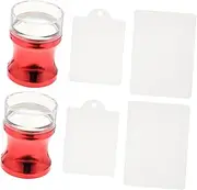 1 Set of Nail Silicone Transfer Nail Template Seal Silicone Manicure Stampers