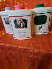 (3) Yardley Perfumed Talc 7oz English Rose/English Lavender/Lily of the Valley