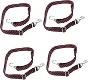 OSOLADY Adjustable Luggage Rope Straps Fastening Hooks Tensioner Belt for Vehicles