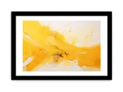 Knife Art Yellow Abstract Framed Art Framed print Art Poster