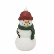 St. Nicholas Square Happy Hollydays Snowman Candle *NEW*