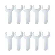 10pcs Small Wrench Open End Thin Wrench 22x70x1.5mm Metric U-Shaped Spanner