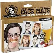 Gentlemans Club Face Drink Coasters - 20 Hilarious Double Sided Drink Coasters (40 Fun Faces)