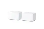 Mercusys Halo H80X(2-pack) AX3000 Whole Home Mesh WiFi 6 System 3000 Mbps Dual Band Wi-Fi Up to 460 Square Meters 574 2402 Mbps MU-MIMO BeamF