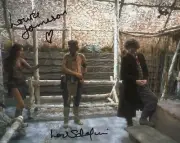 Doctor Who Autograph: LOUISE JAMESON & LESLIE SCHOFIELD (Face) Signed Photo