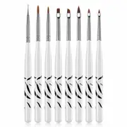 8pcs Nail Art Design Brushes Dotting Pen Tool Set Painting UV Gel Drawing Brush