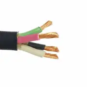 500' 14/4 SJOOW Portable Power Cable Flexible CPE Jacket Black 300V