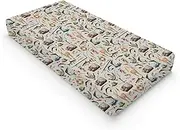 Vintage Hunting Fishing Baby Changing Pad Covers for Boy Girl 32''x16'' Fishing Hunting Deer Ducks Fitted Diaper Change Table Pad Mats Hunting Animal Soft Breathable Nursery Changing Table Sheets