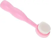 Beaupretty Manual Face Cleansing Brush Portable Deep Exfoliating Tool for Blackheads Makeup Removal Soft Bristles Facial Scrubber for Daily Cleansing Skin Revitalization No Batteries Required