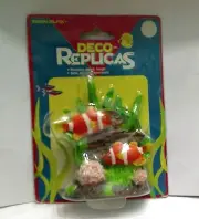 Vintage Penn Plax Deco Replicas Clownfish Pair Aquarium Ornament, RR-656