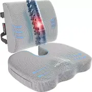 Chair Cushion/Seat Cushion for Office, Lumbar Support for Chair, Car, Back Suppo