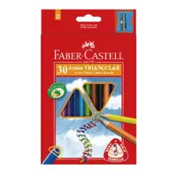 在飛比找momo購物網優惠-【Faber-Castell】輝柏 大三角油性色鉛筆 30色