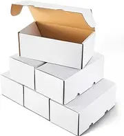 Sepamoon 6 Pcs 400 Count Trading Card Storage Box Game Collectible Sport Trading Cases for Baseball, Football, Basketball Card Storage