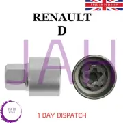 MASTER SECURITY LOCKING WHEEL NUT BOLT REMOVER KEY SOCKET D FOR RENAULT