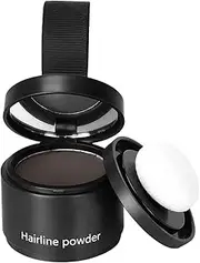 Covrix Instant Hair Powder, Covrix Hairline Powder, Thinhair Touch Up, Root Touchup Haircolor, Instant Hairpowder, Magic Roots Cover Up, Hair Rich Root Cover for Women Men (Black)